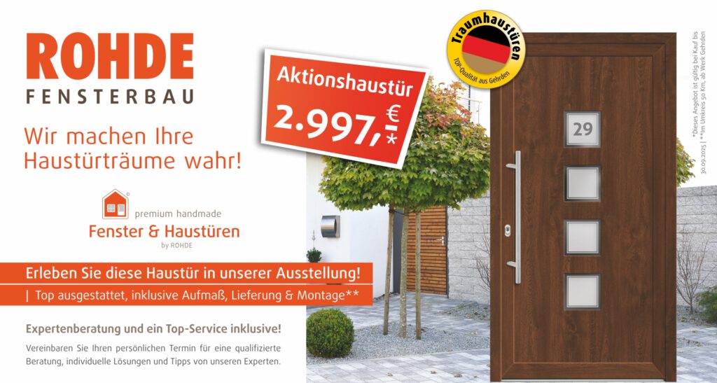 ROHDE Aktionshaustür