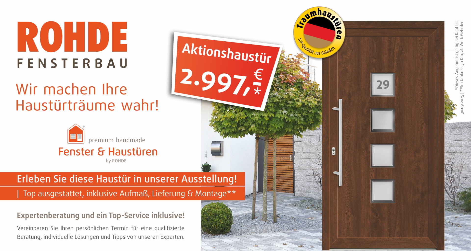 ROHDE Aktionshaustür