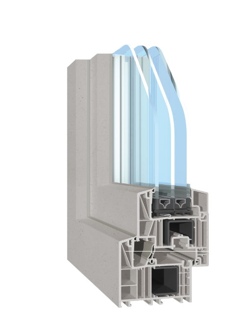 Nachhaltiges Fenster aus Recyclingmaterial